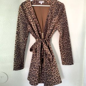 Leopard coat. Basically new. Perfect condition.